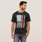US Flag Hatchet Axe Throwing T-Shirt (Vorne ganz)