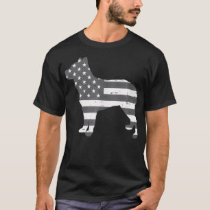 US Flag Heeler Vintag Pet Red Blue Cattle Dog Pat T-Shirt