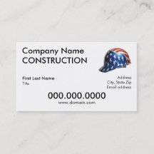 US Flag Helme Business Card