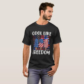 Us Flag Ice Cream Patriotic Popsicles 4. Juli T-Shirt (Vorne ganz)