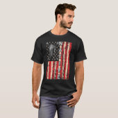 US Flag Indianerblut als Indianerstäbchen T-Shirt (Vorne ganz)