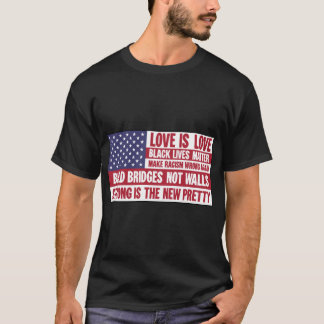 US Flag Liberaler Links Wing T-Shirt