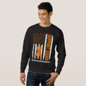 US Flag Multiple Sklerose MS Awareness Support Sweatshirt (Vorne ganz)