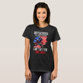 Us Flag Mx Motocross Because Drugs Cant Get You Th T-Shirt (Vorne ganz)