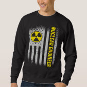 US Flag Nuclear Engineer Sweatshirt (Vorderseite)