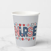 US Flag Nursing Pappbecher (Rückseite)
