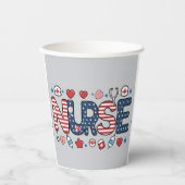 US Flag Nursing Pappbecher (Vorderseite)