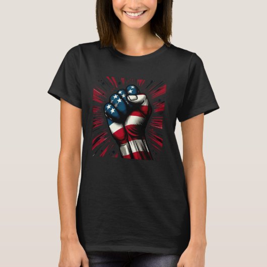 US Flag, Patriotic American Flag, USA Flag T-Shirt (Vorderseite)