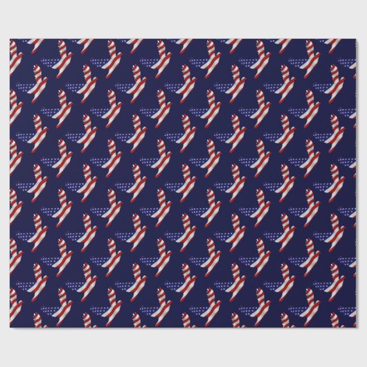 US Flag Peace Dove Geschenkpapier (Flach)