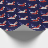 US Flag Peace Dove Geschenkpapier (Ecke)
