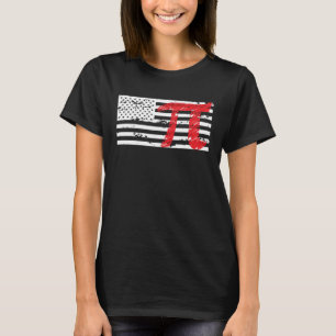 US-Flag Pi Day Infinfinate Number T-Shirt