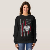 US Flag Pickleball Player Paddleball Lover_1 Sweatshirt (Vorne ganz)