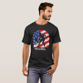 US Flag Pickleball Player Paddleball Lover Men Wom T-Shirt (Vorne ganz)
