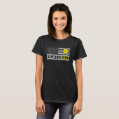 US Flag Pickleball Player Pickle Ball T-Shirt (Vorne ganz)