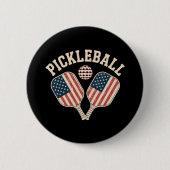 US-Flag-Pickleball-Spieler Button (Vorderseite)