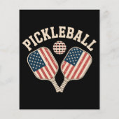US-Flag-Pickleball-Spieler Flyer (Hinten)