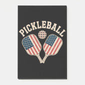 US-Flag-Pickleball-Spieler Post-it Klebezettel (Vorderseite)