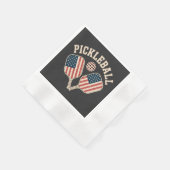 US-Flag-Pickleball-Spieler Serviette (Ecke)