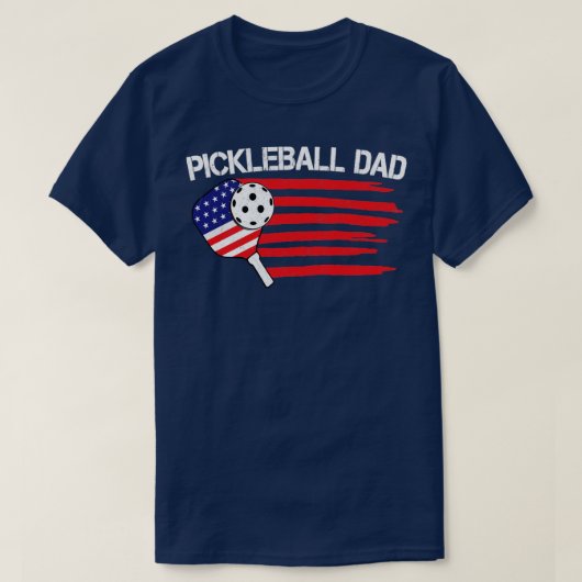 US Flag Pickleball Vater Pickleball Player Funny F T-Shirt (Design vorne)