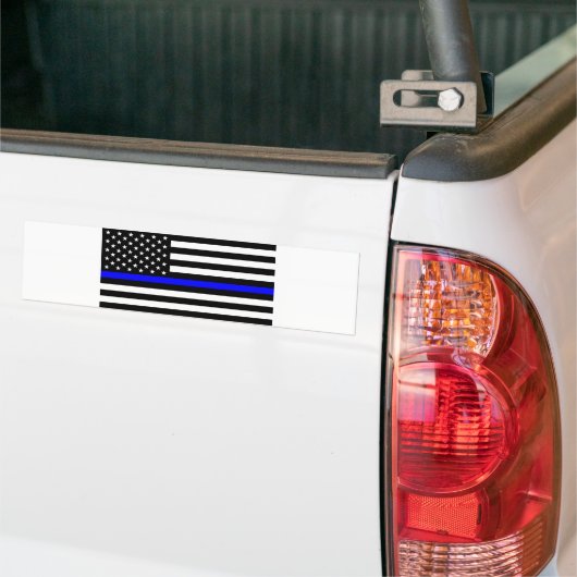 - US Flag Police ThBlue Line Autoaufkleber (Auf Lkw)