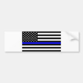 - US Flag Police ThBlue Line Autoaufkleber (Vorne)