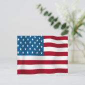 US FLAG POSTKARTE (Stehend Vorderseite)