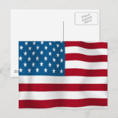 US FLAG POSTKARTE (Vorne/Hinten)
