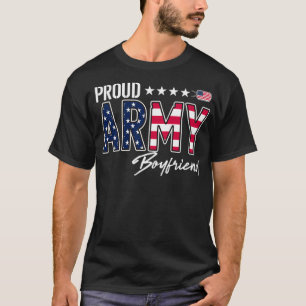 US Flag Proud Army Boyfriend T-Shirt