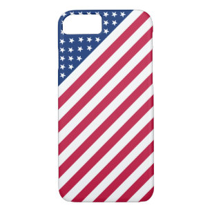 US Flag Red Blue White Stripes Stars iPhone 7 Fall Case-Mate iPhone Hülle