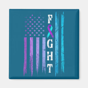 Us Flag Selbstmordprävention Bewusstsein Kampf Tra Magnet