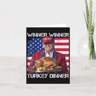 US Flag Sieger Türkei Abendessen Spaß Trump Der Ge Karte