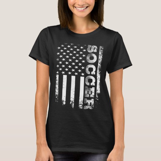 US Flag Soccer Player T-Shirt (Vorderseite)