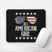 US Flag Sonnenbrille American All Girl Memorial Da Mousepad (Mit Mouse)