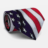 US Flag Stars & Stripes NeckTie Krawatte (Gerollt)