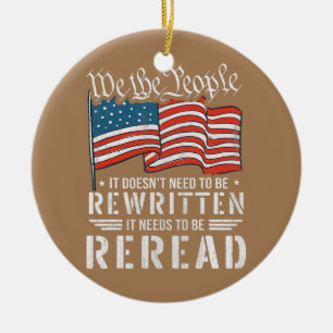 US-Flag Verfassung der USA muss sein Keramik Ornament