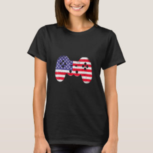 US Flag Video Game Boys Kinder Jungs 4. Juli Spiel T-Shirt
