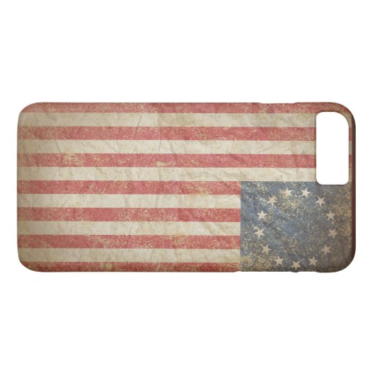 US-Flagge 1776 Case-Mate iPhone Hülle (Rückseite (Horizontal))