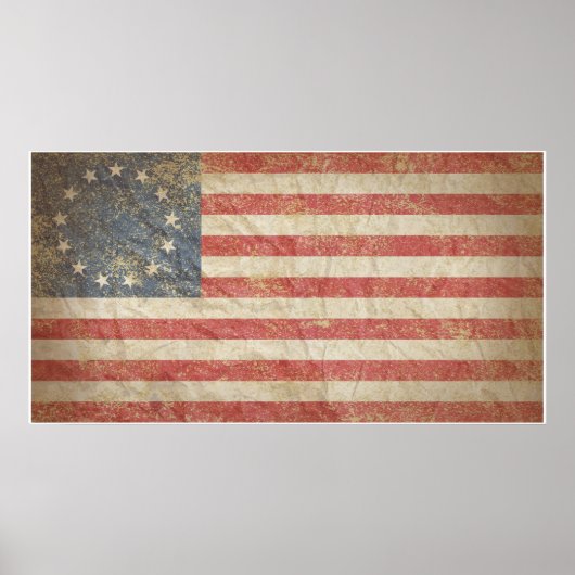 US-Flagge 1776 Poster (Vorne)