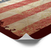 US-Flagge 1776 Poster (Ecke)