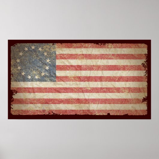 US-Flagge 1776 Poster (Vorne)