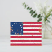US-Flagge 1776 Postkarte (Stehend Vorderseite)