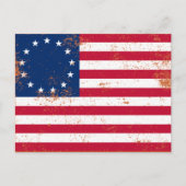 US-Flagge 1776 Postkarte (Vorderseite)