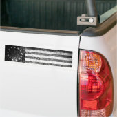 US-Flagge 1776, Schwarz und Weiß Autoaufkleber (Auf Lkw)