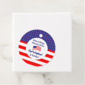 US Flagge 1. Geburtstag Geschenkanhänger (Beispiel)