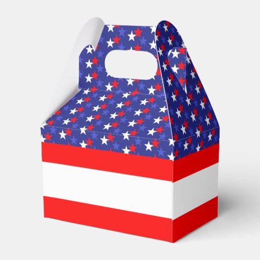 US Flagge 1. Geburtstag Geschenkschachtel (Rückseite)