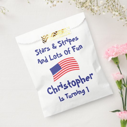 US Flagge 1. Geburtstag Geschenktütchen (Versiegelt)