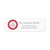 US Flagge 4. Juli Adressmarken (Vorne)