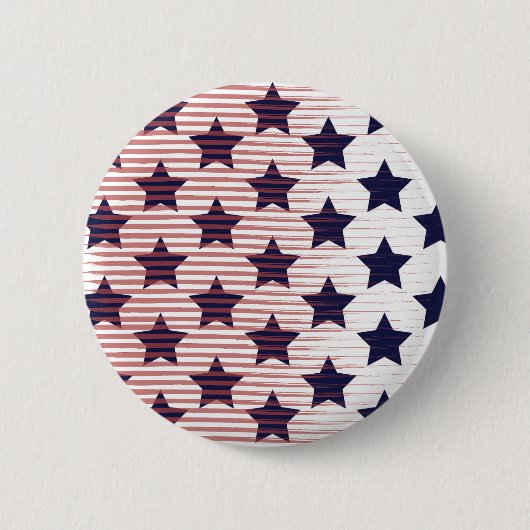 US Flagge 4. Juli Amerika Button (Vorderseite)