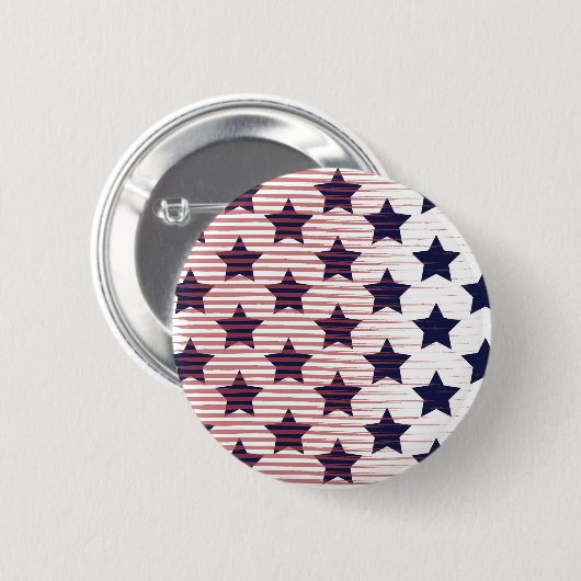 US Flagge 4. Juli Amerika Button (Vorne & Hinten)