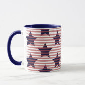US Flagge 4. Juli Amerika Chic Tasse (Links)